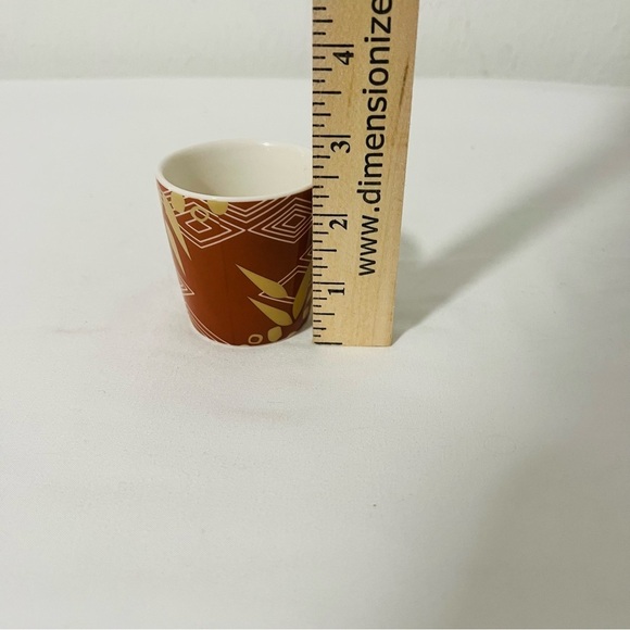 Starbucks 3 Oz Espresso Demitasse Cup with Intricate Patterns Geometric - Picture 4 of 5